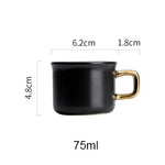 Black Ceramic Coffee Mug