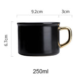 Black Ceramic Coffee Mug